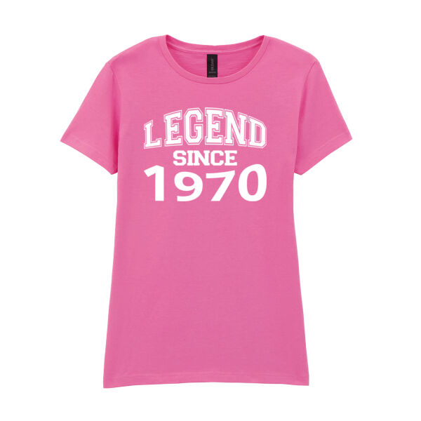 Customisable - Legend Since  - Softstyle™ women's ringspun t-shirt Thumbnail
