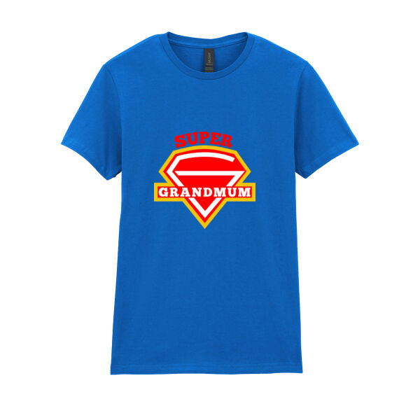 Super Grandmum - Softstyle™ adult ringspun t-shirt Thumbnail