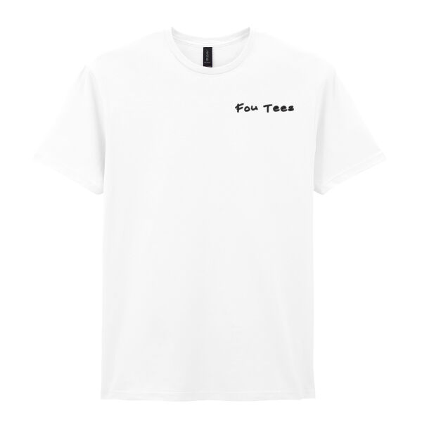 Fou Tees Embroidered Logo - Softstyle™ adult ringspun t-shirt Thumbnail