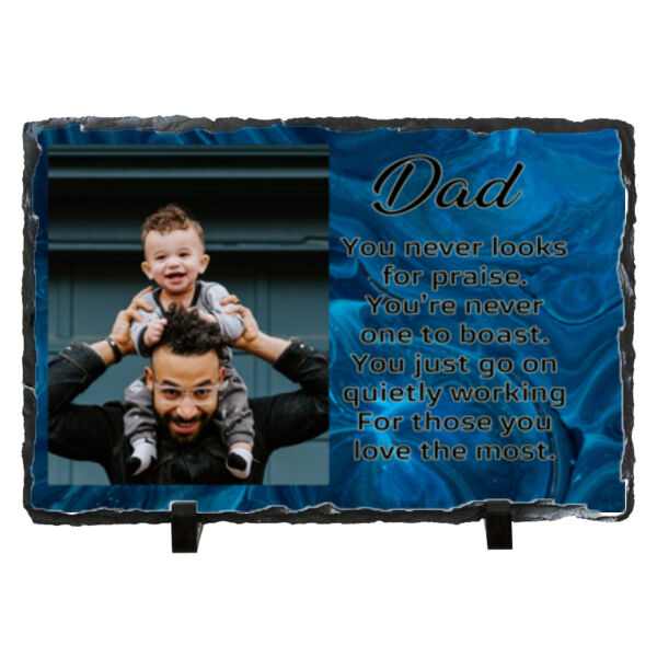Customisable - Dad Slate - Large Rectangle Photo Slate Thumbnail