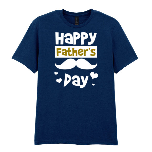 Happy Fathers Day - Softstyle™ adult ringspun t-shirt Thumbnail