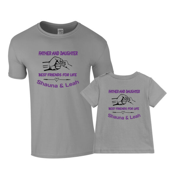 Customisable - Daddy and Daughter - Matching adult and baby tees Thumbnail