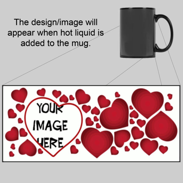 Customisable - Heart Crazy - Magic Colour Changing Mug Thumbnail