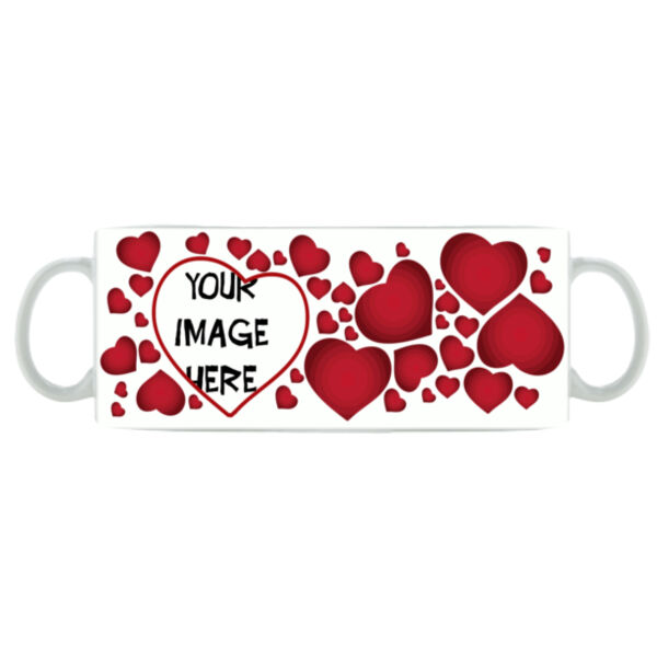 Customisable - Heart Crazy - Mug - Ceramic 11oz Thumbnail