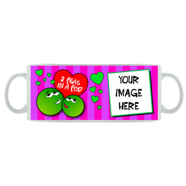 Customisable - 2 Peas In A Pod - Mug - Ceramic 11oz Thumbnail