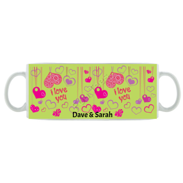 Customisable - Heart Pendant  - Mug - Ceramic 11oz Thumbnail