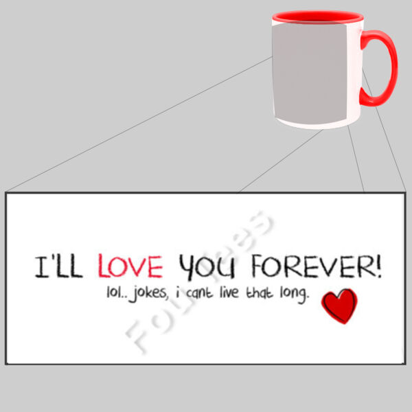 I'll love you forever - Two Tone Mug Thumbnail