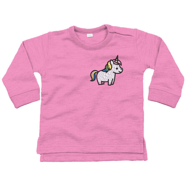 Cute Embroidered Unicorn - Baby sweatshirt Thumbnail