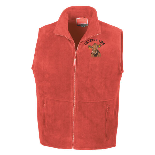 Country Life - Cow Design  - PolarTherm™ bodywarmer Thumbnail