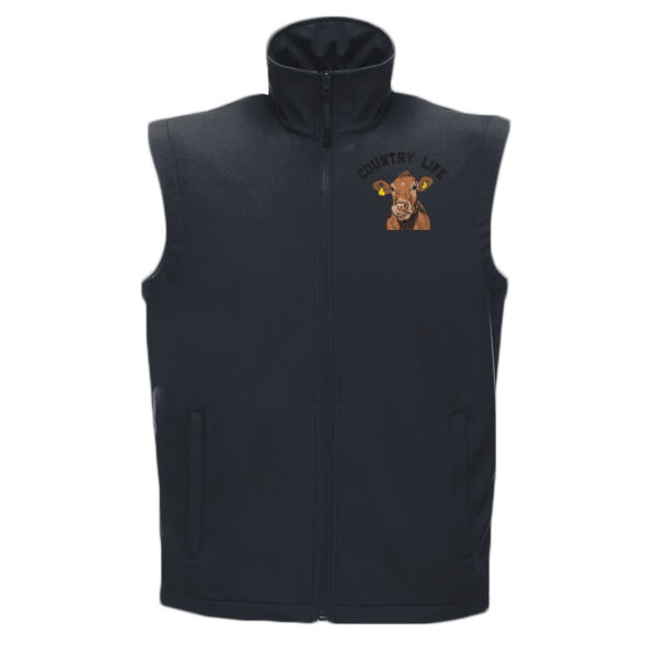 Country Life - Cow Design  - Classic softshell bodywarmer Thumbnail