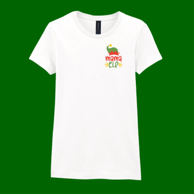 Mama Elf - Softstyle™ women's ringspun t-shirt Thumbnail