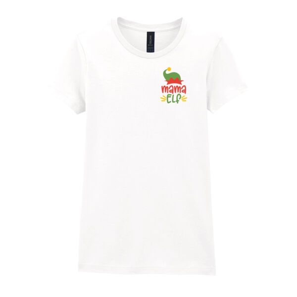 Mama Elf - Softstyle™ women's ringspun t-shirt Thumbnail