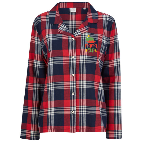 Mama Elf - Women's Tartan Lounge Set Thumbnail