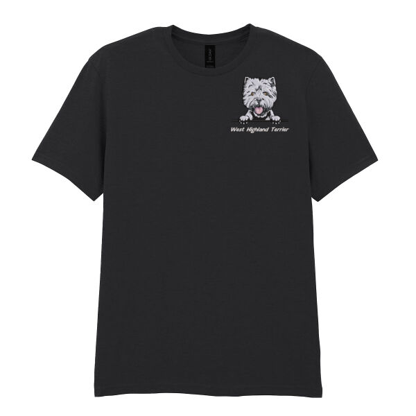 Customisable - West Highland Terrier - Softstyle™ adult ringspun t-shirt Thumbnail