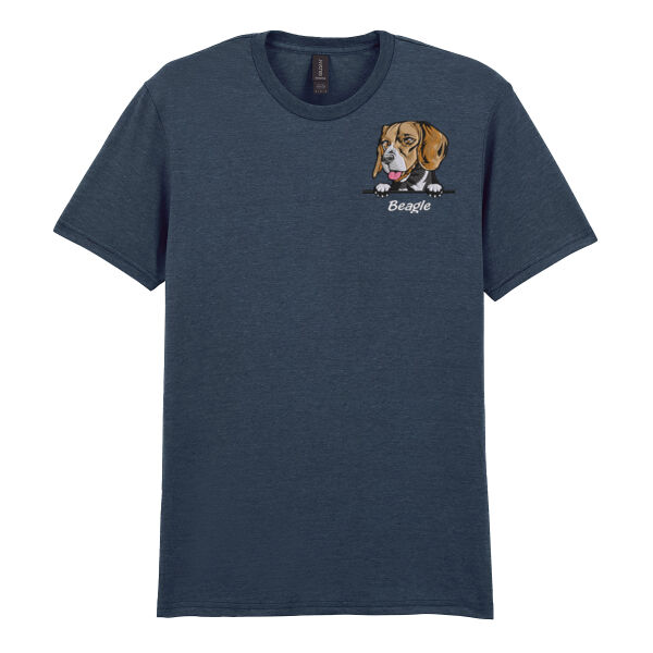 Customisable - Beagle - Softstyle™ adult ringspun t-shirt Thumbnail