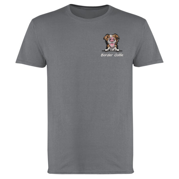 Customisable - Border Collie - Softstyle™ adult ringspun t-shirt Thumbnail