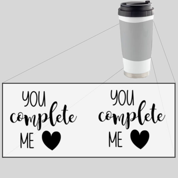 You Complete Me - 16oz Thermos Cup Thumbnail