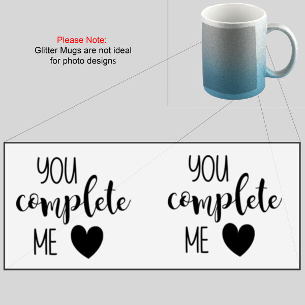 You Complete Me - Glitter Mug Thumbnail