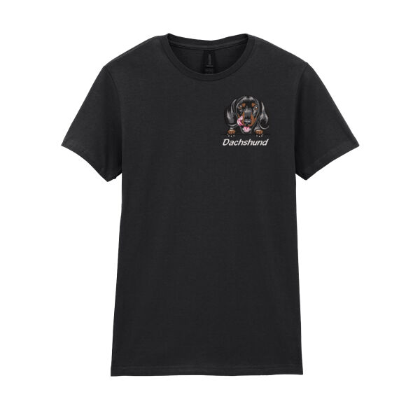 Customisable - Dachshund - Softstyle™ women's ringspun t-shirt Thumbnail