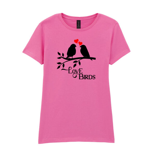 Love Birds - Softstyle™ women's ringspun t-shirt Thumbnail
