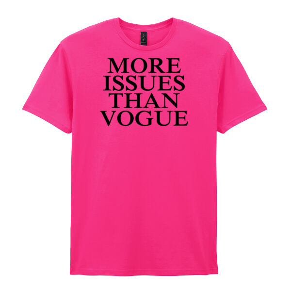 More Issues Than Vogue  - Softstyle™ adult ringspun t-shirt Thumbnail