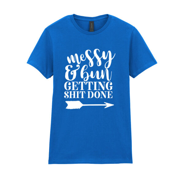 Messy Bun - Softstyle™ adult ringspun t-shirt - Softstyle™ women's ringspun t-shirt Thumbnail