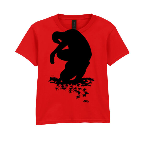 Spiderman with spiders - Softstyle™ youth ringspun t-shirt Thumbnail