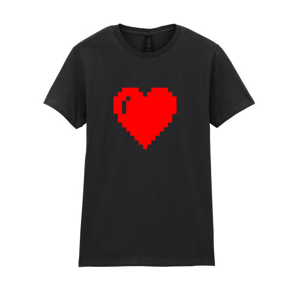 Pixel Heart - Softstyle™ women's ringspun t-shirt Thumbnail