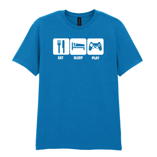Eat, Sleep, Play Playstation - Softstyle™ adult ringspun t-shirt Thumbnail