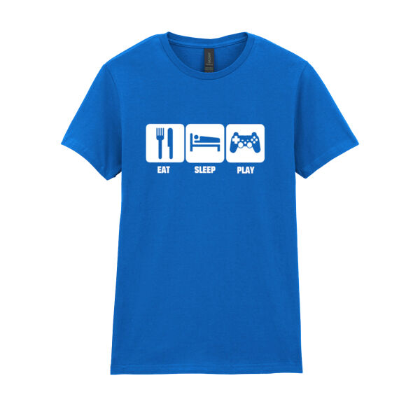 Eat, Sleep, Play Playstation - Softstyle™ women's ringspun t-shirt Thumbnail