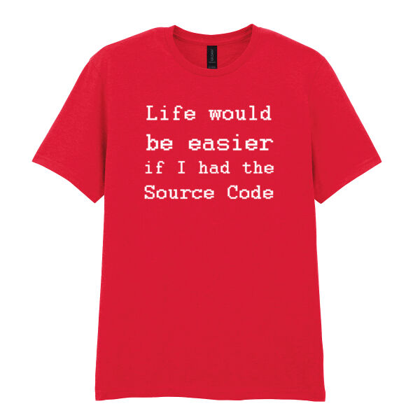 Life would be easier - Softstyle™ adult ringspun t-shirt Thumbnail