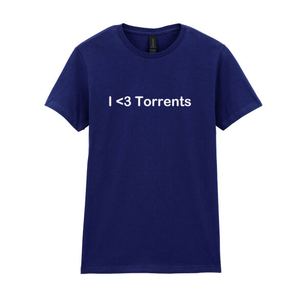 I heart torrents - Softstyle™ women's ringspun t-shirt Thumbnail