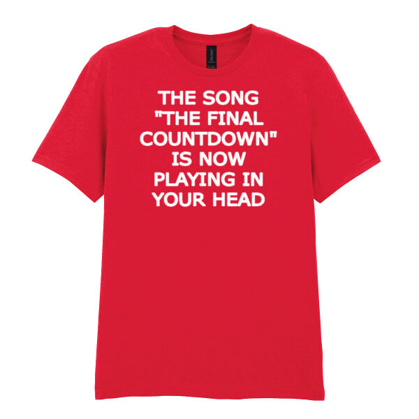 The Final Countdown - Softstyle™ adult ringspun t-shirt Thumbnail