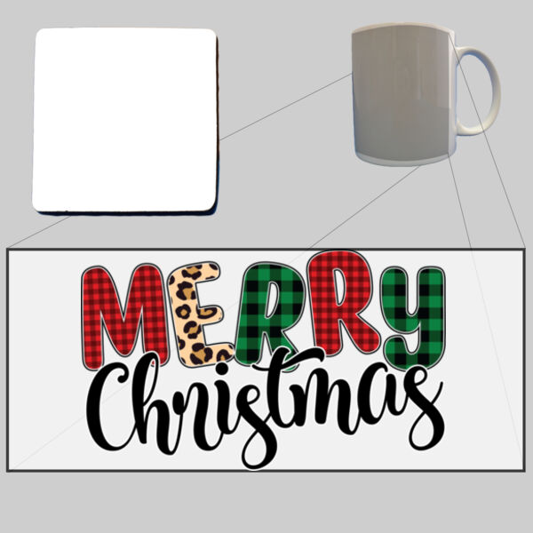 Merry Christmas - Mug  & Coaster Set Thumbnail