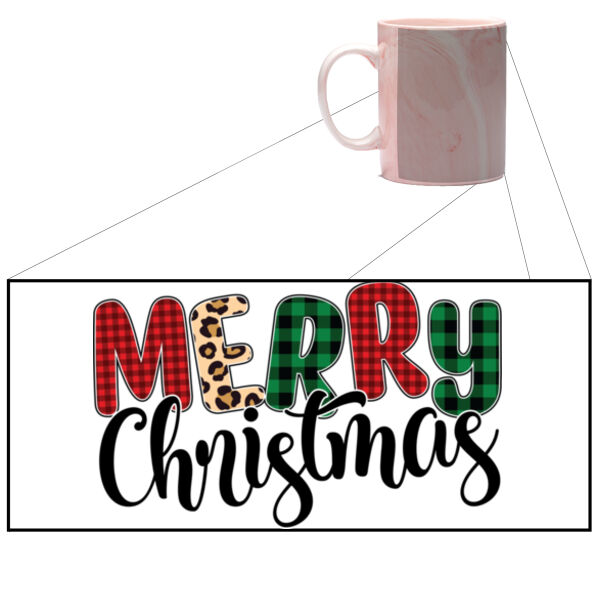 Merry Christmas - Marble Mug Thumbnail