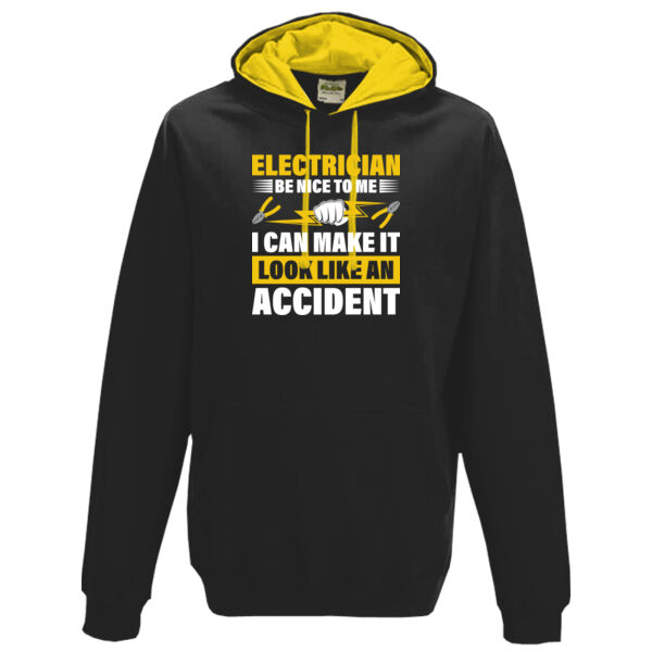 Electrician - Be Nice to Me, I Can Make It Look Like an Accident - Varsity hoodie Thumbnail