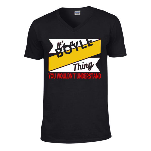 Customisable - Its a Surname thing you wouldnt understand  - Softstyle™ v-neck t-shirt Thumbnail