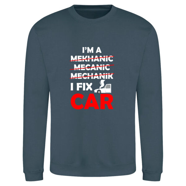 I Fix Car - AWDis sweatshirt. Thumbnail