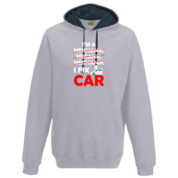 I Fix Car - Varsity hoodie Thumbnail