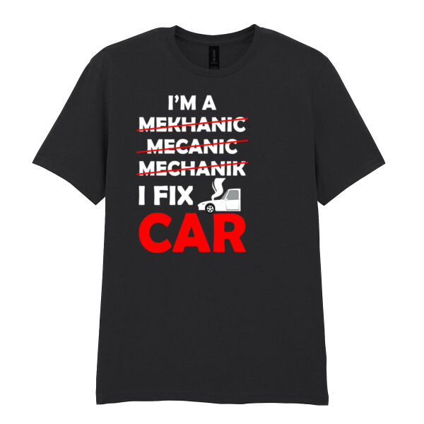 I Fix Car - Softstyle™ adult ringspun t-shirt Thumbnail