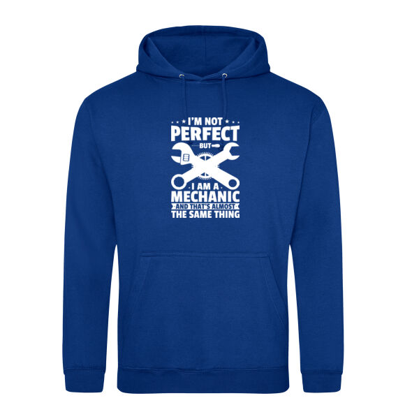 Im not perfect but I am a mechanic - College hoodie Thumbnail