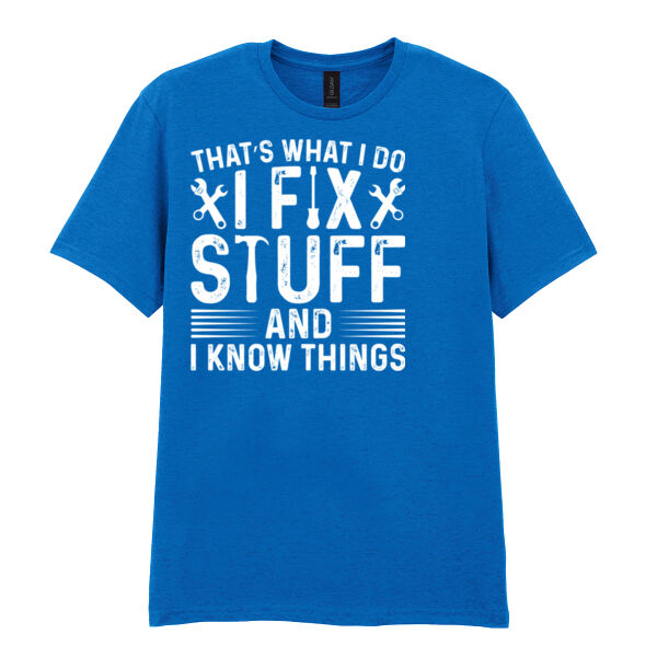 I Fix Stuff - Softstyle™ adult ringspun t-shirt Thumbnail