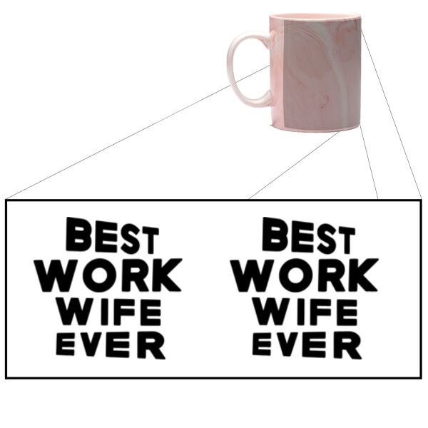 Best Work Wife Ever - Marble Mug Thumbnail