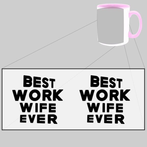 Best Work Wife Ever - Two Tone Mug Thumbnail