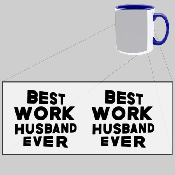 Best Work Husband Ever - Two Tone Mug Thumbnail