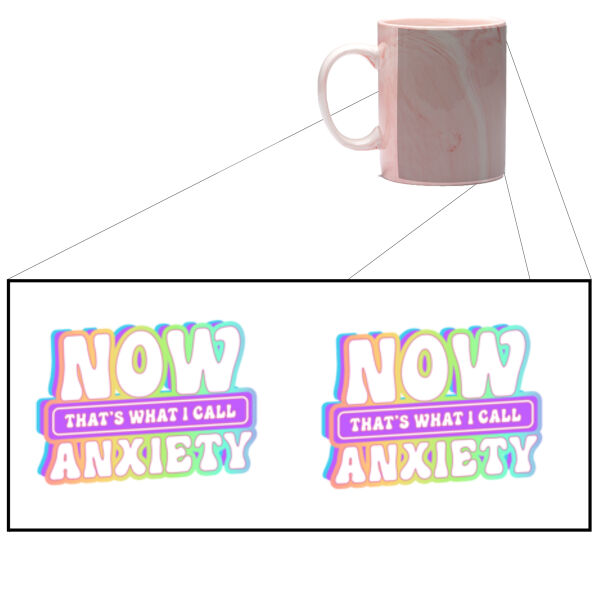Now thats what I call anxiety - Marble Mug Thumbnail