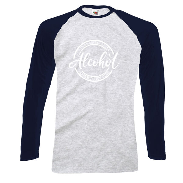Alcohol Appreciation  - Long sleeve baseball T Thumbnail