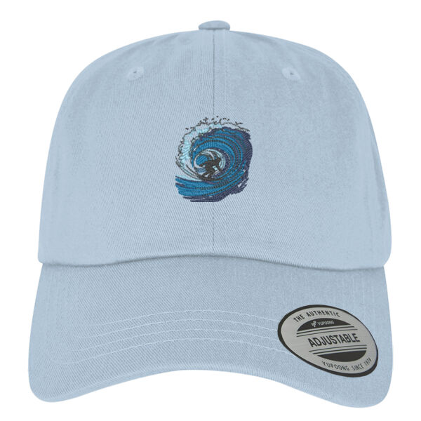 Surfer on wave - Dad hat baseball strap back (6245CM) Thumbnail