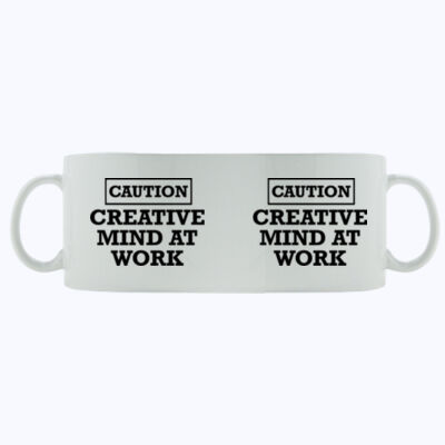 CAUTION - Creative mind at work - Mug - Ceramic 11oz Thumbnail