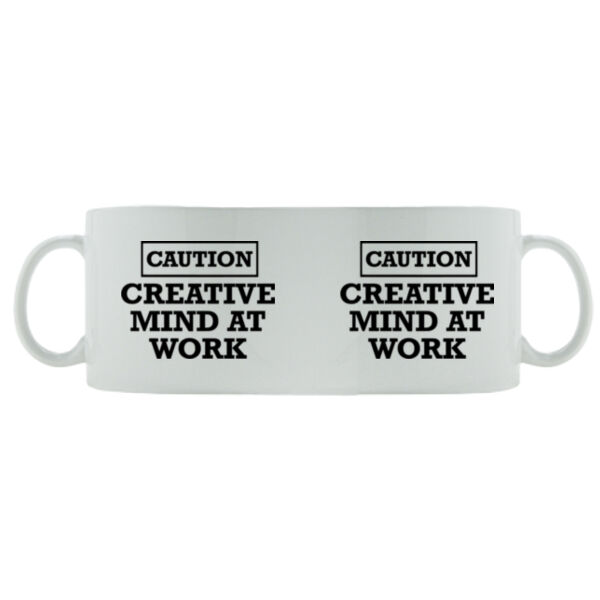 CAUTION - Creative mind at work - Mug - Ceramic 11oz Thumbnail